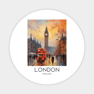 An Impressionist Painting of London - England Magnet